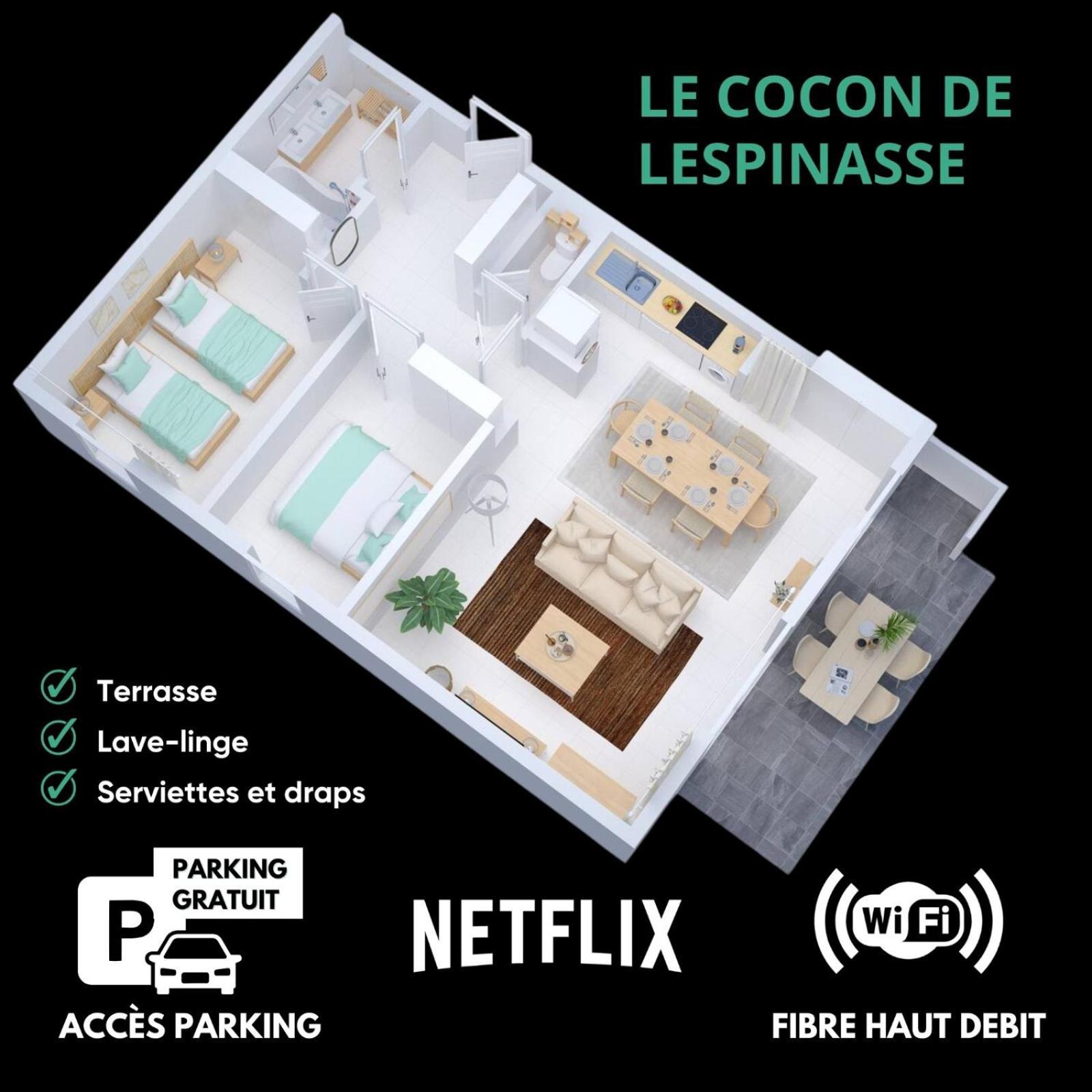 Le Cocon De Lespinasse - Parking - Checkin Autonome Daire Dış mekan fotoğraf